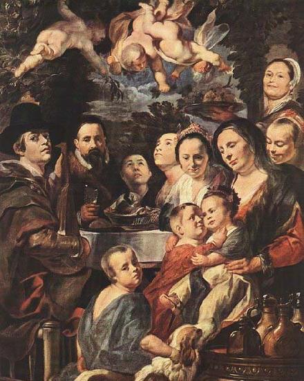 Jacob Jordaens Self-portrait among Parents, Brothers and Sisters oil painting image
